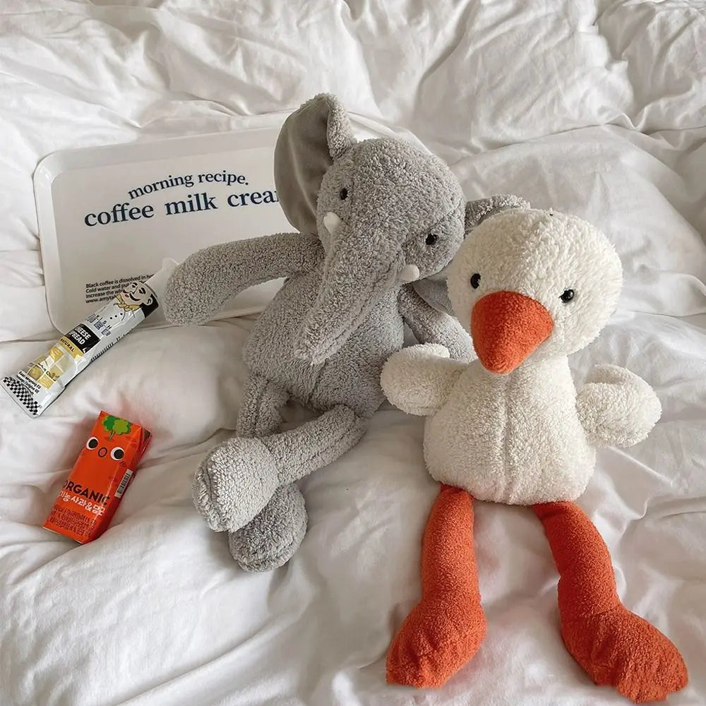 Cute Stuffed Animal Toy - 35cm Bunny Frog Elephant Panda for Babies and Kids - ZOOMNSTORE