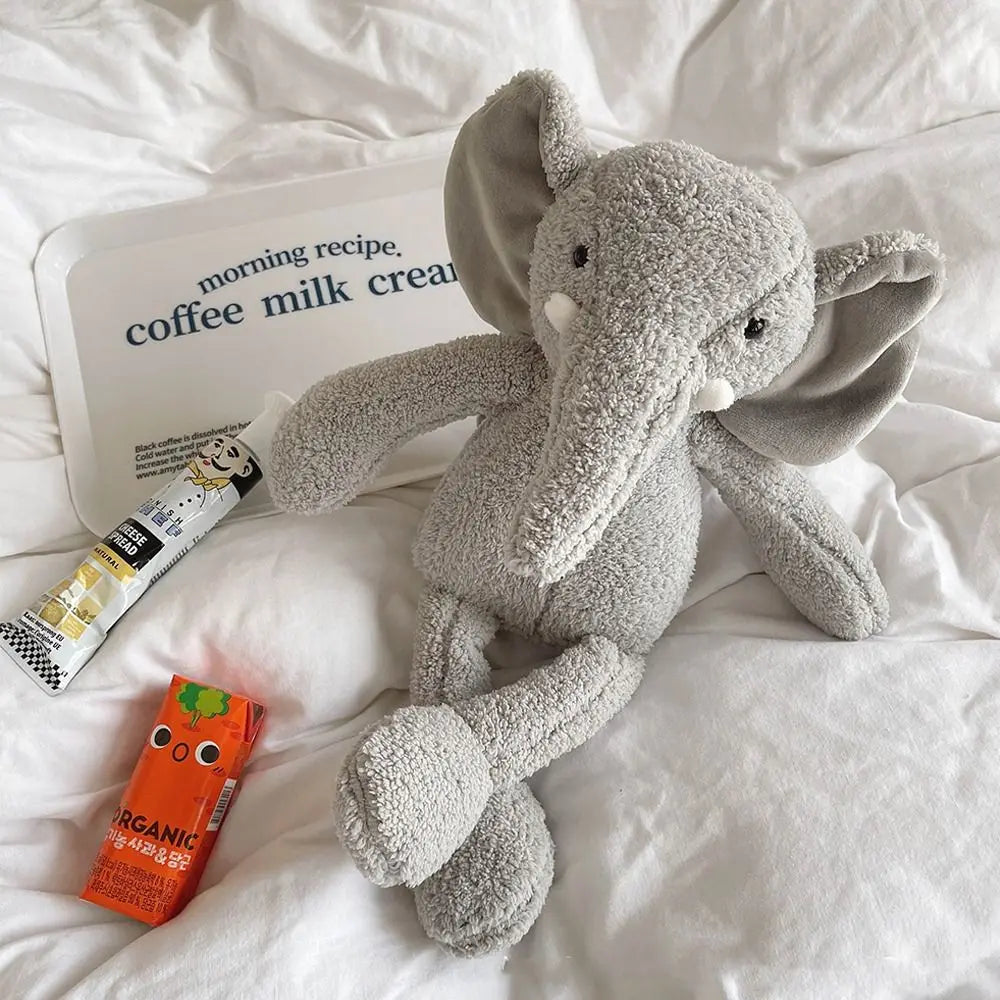 Cute Stuffed Animal Toy - 35cm Bunny Frog Elephant Panda for Babies and Kids - ZOOMNSTORE