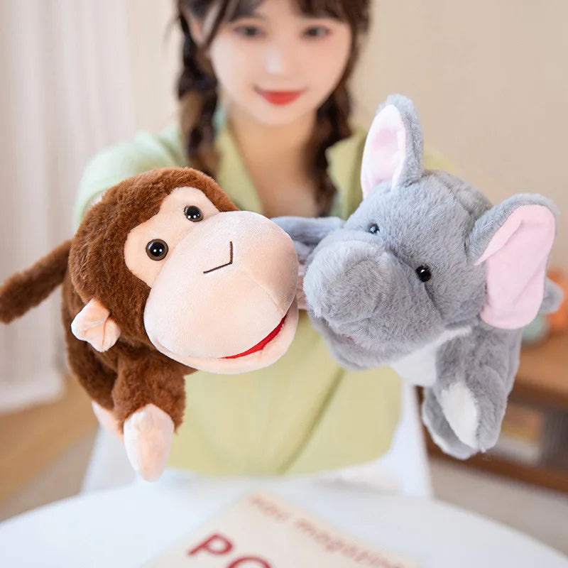 Kawaii Stuffed Plush Animal Puppets - Educational Baby Toys for Kids - ZOOMNSTORE