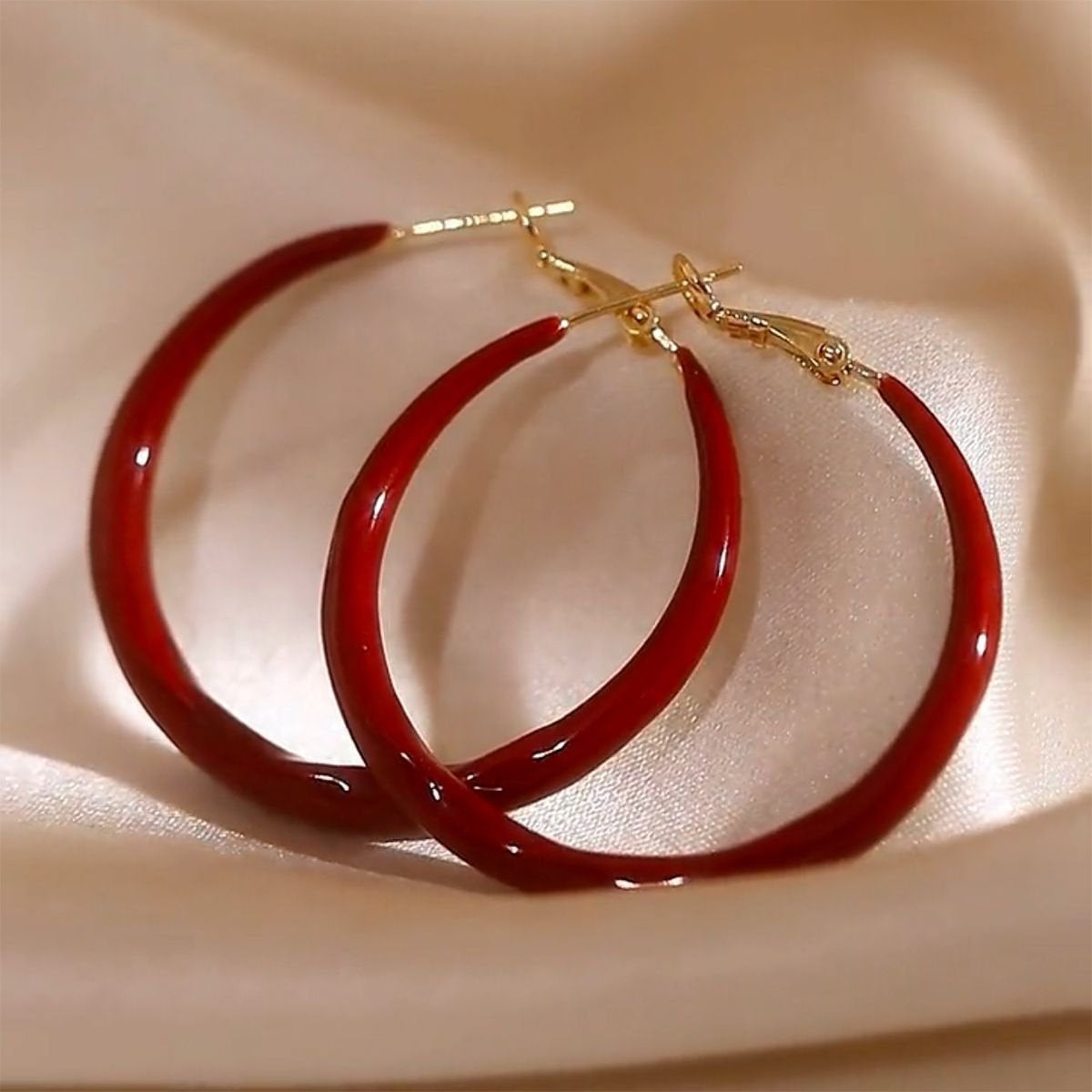 Stylish Full C Hoop Earrings - High-End Large Slimming Design for Square Faces - ZOOMNSTORE
