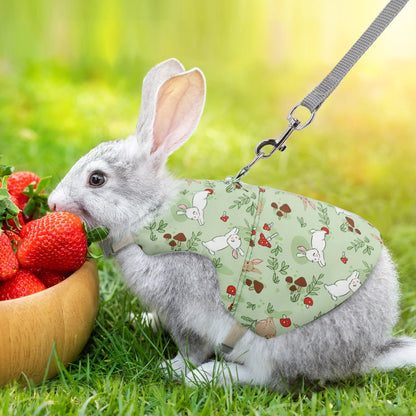 Stylish Outdoor Rabbit Harness - Breathable Printed Pet Vest - ZOOMNSTORE