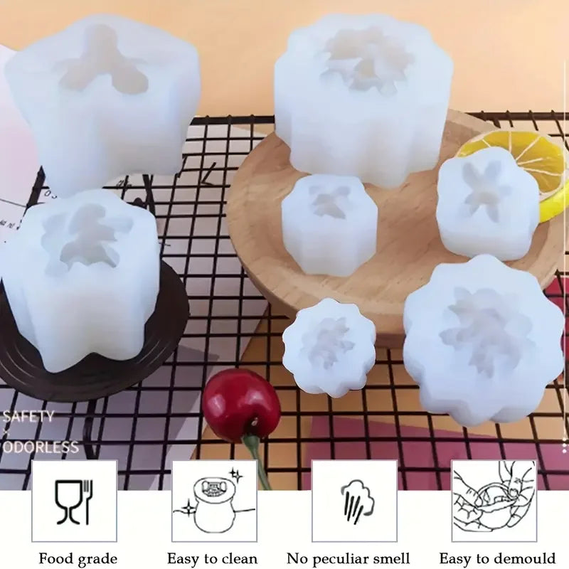 Succulent Plant Silicone Mold - 9pcs for Resin Crafts  Candle Making - ZOOMNSTORE