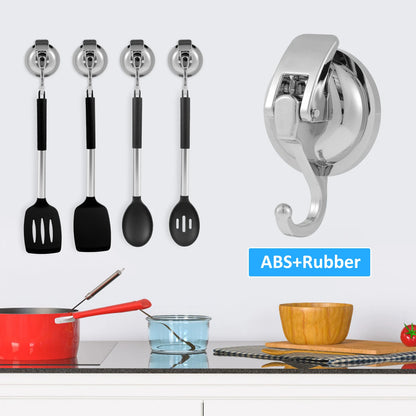 Heavy Duty Suction Cup Hooks - Super Suction Shower  Kitchen Hooks 2 Pcs - ZOOMNSTORE