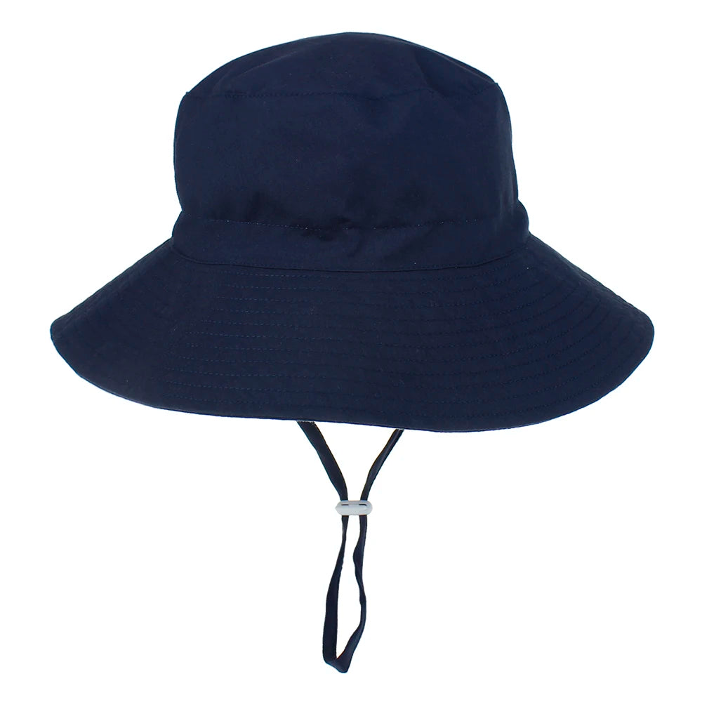 Summer Baby Sun Cap Baby Sun Hat For Girls and Boys Outdoor Neck Ear Cover Anti UV Kids Beach Caps Bucket Cap 0-8 Years - ZOOMNSTORE