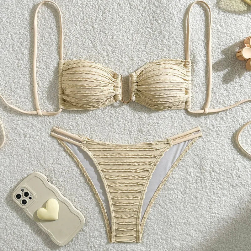 Summer Brazilian Bikini Set - Womens Sexy Swimwear for Beach  Pool - ZOOMNSTORE