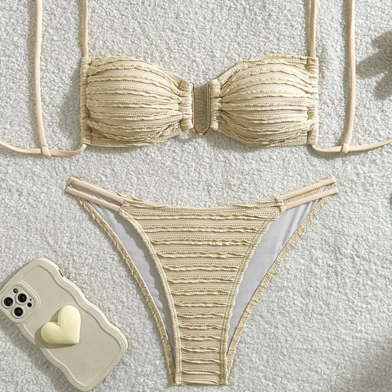 Summer Brazilian Bikini Set - Womens Sexy Swimwear for Beach  Pool - ZOOMNSTORE