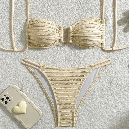 Summer Brazilian Bikini Set - Womens Sexy Swimwear for Beach  Pool - ZOOMNSTORE