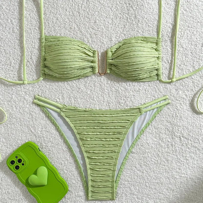 Summer Brazilian Bikini Set - Womens Sexy Swimwear for Beach  Pool - ZOOMNSTORE