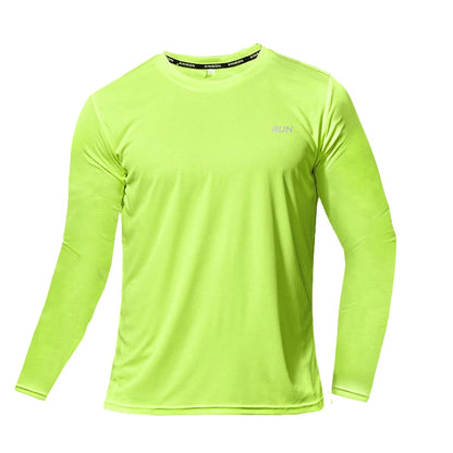 Mens Summer Quick Dry Long Sleeve T-Shirt - Breathable Sun Protection Outdoor Wear - ZOOMNSTORE