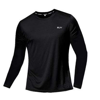 Mens Summer Quick Dry Long Sleeve T-Shirt - Breathable Sun Protection Outdoor Wear - ZOOMNSTORE