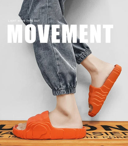 Couple Summer Indoor Slippers - Soft Skid-Proof Bathroom Flip Flops - ZOOMNSTORE