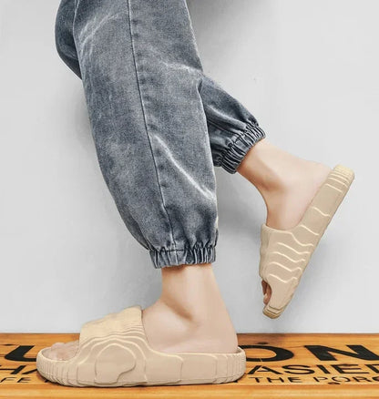 Couple Summer Indoor Slippers - Soft Skid-Proof Bathroom Flip Flops - ZOOMNSTORE