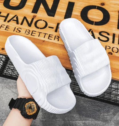 Couple Summer Indoor Slippers - Soft Skid-Proof Bathroom Flip Flops - ZOOMNSTORE