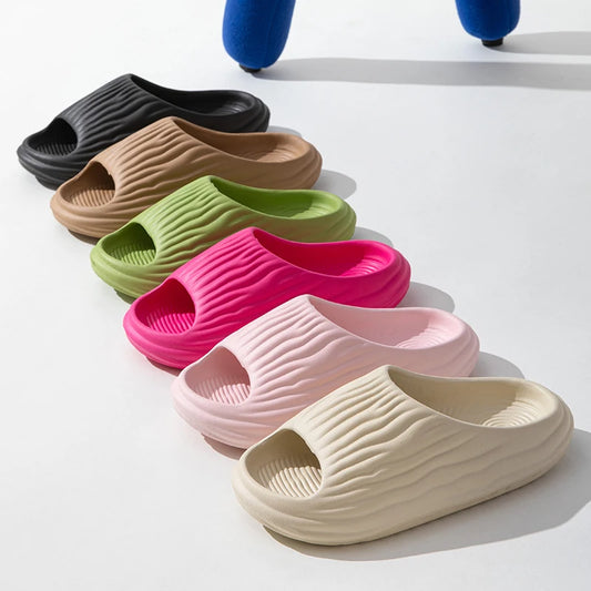 Summer Non-Slip Sandals for Couples - Thick Sole Slippers for Bathroom Wear - ZOOMNSTORE