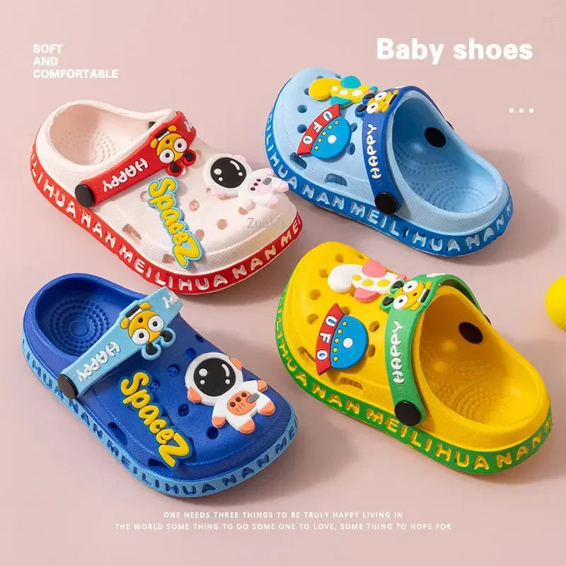 Summer Slippers Children Garden Shoes Cute EVA Cartoon Beach Sandals Babies High Quality Soft Kids Outdoor Slippers Flip Shoes - ZOOMNSTORE