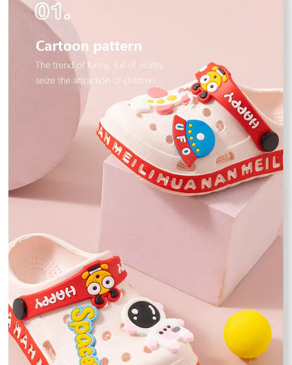 Summer Slippers Children Garden Shoes Cute EVA Cartoon Beach Sandals Babies High Quality Soft Kids Outdoor Slippers Flip Shoes - ZOOMNSTORE