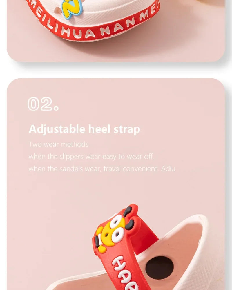 Summer Slippers Children Garden Shoes Cute EVA Cartoon Beach Sandals Babies High Quality Soft Kids Outdoor Slippers Flip Shoes - ZOOMNSTORE