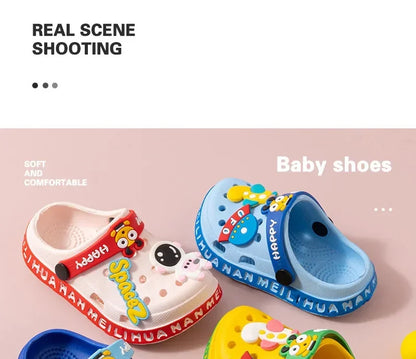 Summer Slippers Children Garden Shoes Cute EVA Cartoon Beach Sandals Babies High Quality Soft Kids Outdoor Slippers Flip Shoes - ZOOMNSTORE