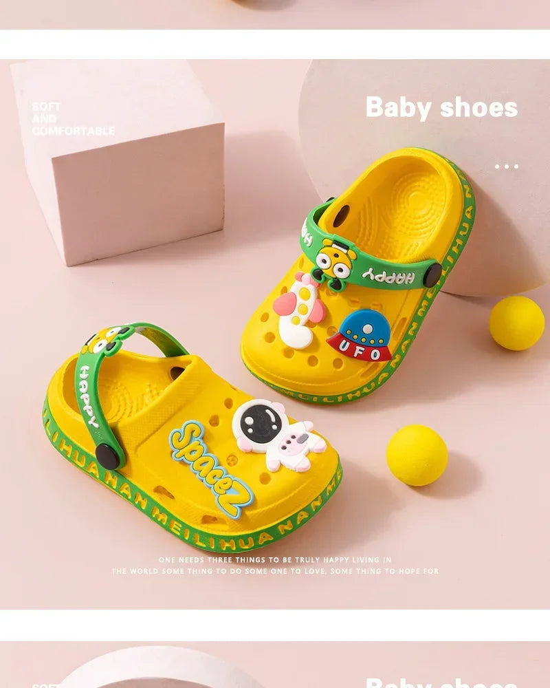 Summer Slippers Children Garden Shoes Cute EVA Cartoon Beach Sandals Babies High Quality Soft Kids Outdoor Slippers Flip Shoes - ZOOMNSTORE