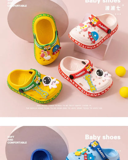 Summer Slippers Children Garden Shoes Cute EVA Cartoon Beach Sandals Babies High Quality Soft Kids Outdoor Slippers Flip Shoes - ZOOMNSTORE