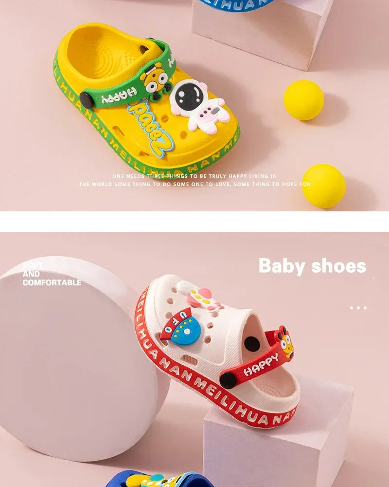 Summer Slippers Children Garden Shoes Cute EVA Cartoon Beach Sandals Babies High Quality Soft Kids Outdoor Slippers Flip Shoes - ZOOMNSTORE