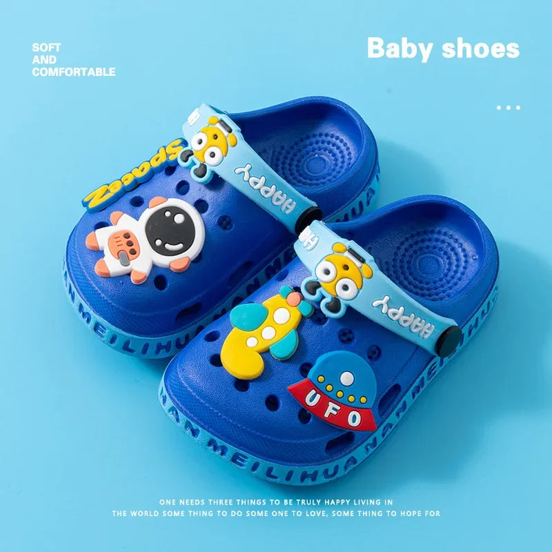 Summer Slippers Children Garden Shoes Cute EVA Cartoon Beach Sandals Babies High Quality Soft Kids Outdoor Slippers Flip Shoes - ZOOMNSTORE