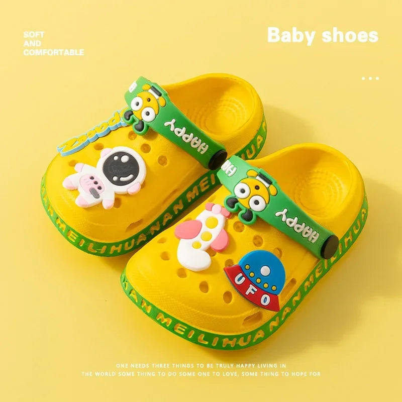 Summer Slippers Children Garden Shoes Cute EVA Cartoon Beach Sandals Babies High Quality Soft Kids Outdoor Slippers Flip Shoes - ZOOMNSTORE