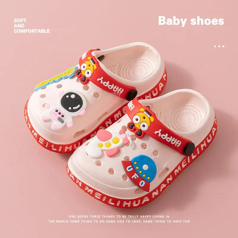 Summer Slippers Children Garden Shoes Cute EVA Cartoon Beach Sandals Babies High Quality Soft Kids Outdoor Slippers Flip Shoes - ZOOMNSTORE