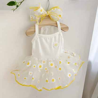 Summer Strawberry Dog Dress - Cute Mesh Suspender Skirt for Pets - ZOOMNSTORE