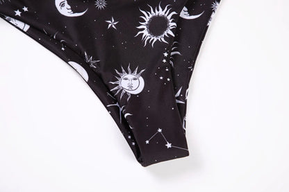 Sunflower Bikini Set - Push Up Padded Swimwear | Low Waist Bandage Bathing Suit - ZOOMNSTORE