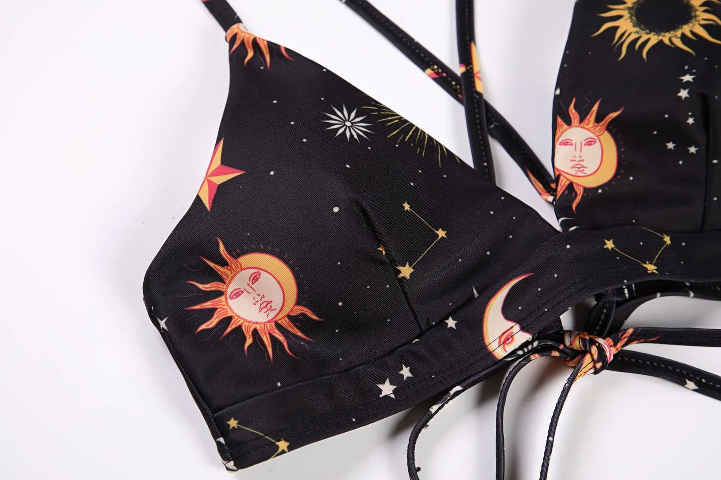 Sunflower Bikini Set - Push Up Padded Swimwear | Low Waist Bandage Bathing Suit - ZOOMNSTORE