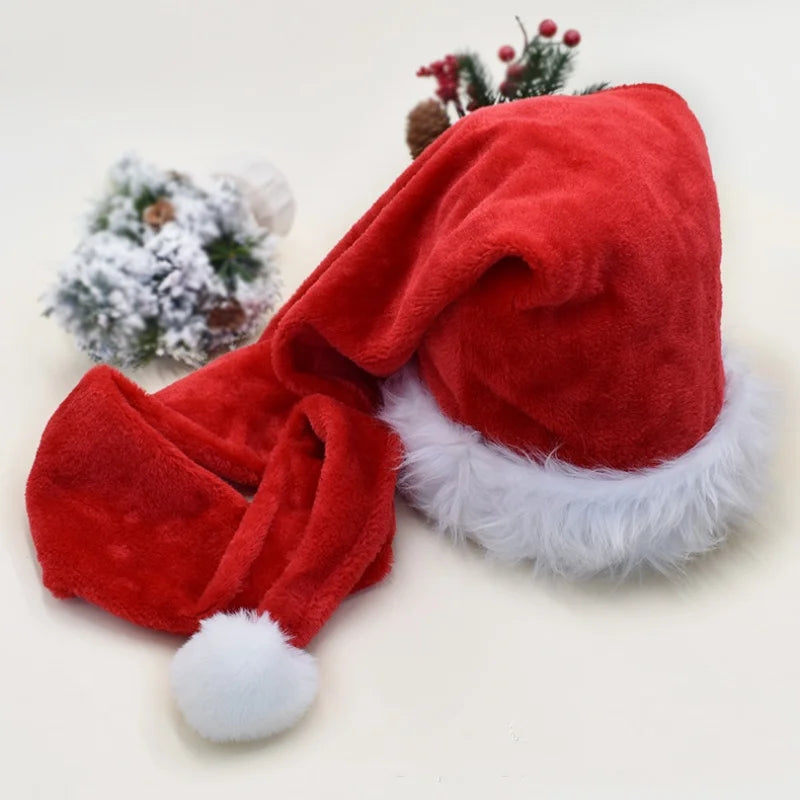 Extended Christmas Santa Hat - Super Long Holiday Cap for Kids and Adults - ZOOMNSTORE