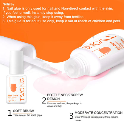 Super Strong Nail Glue – Acrylic & False Nail Adhesive | Quick Drying, Lasting Bond - ZOOMNSTORE