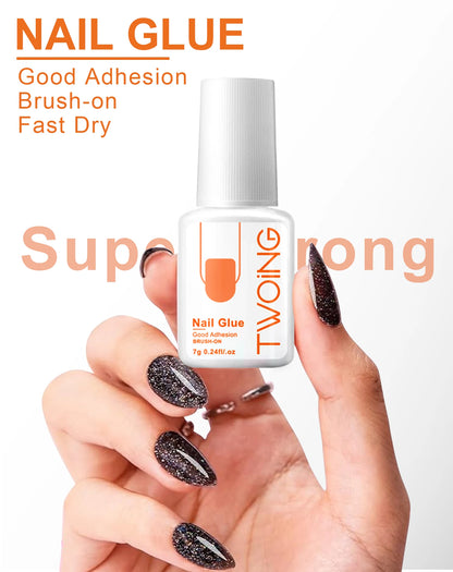 Super Strong Nail Glue – Acrylic & False Nail Adhesive | Quick Drying, Lasting Bond - ZOOMNSTORE