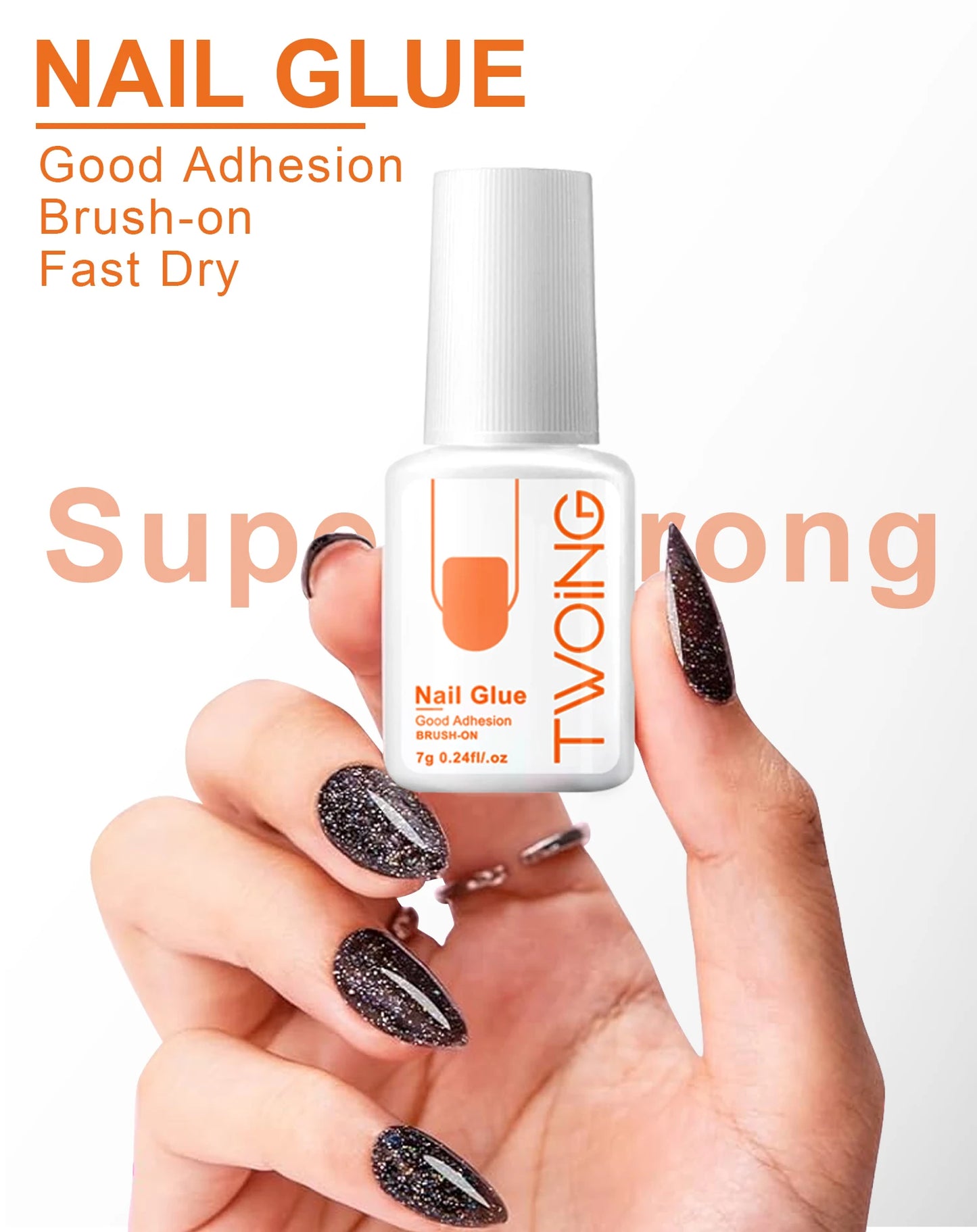 Super Strong Nail Glue – Quick Drying False Nail Adhesive for Acrylic Tips 7g - ZOOMNSTORE