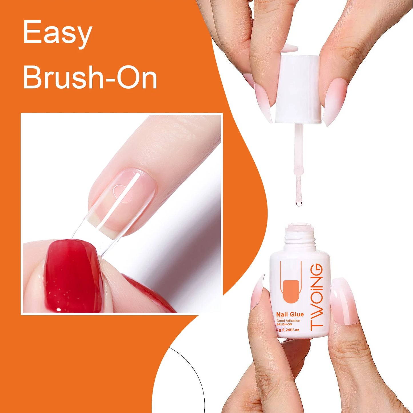 Super Strong Nail Glue – Quick Drying False Nail Adhesive for Acrylic Tips 7g - ZOOMNSTORE