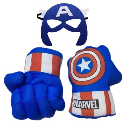 Kids Infinity War Smash Gloves Superhero Foam Green Dress Up Fist Props Halloween Cosplay Performance Dress Up - ZOOMNSTORE