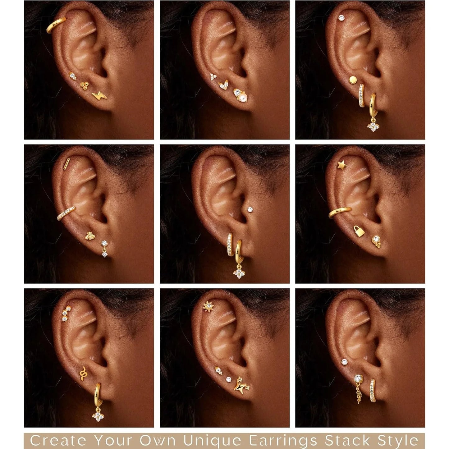 Surgical Stainless Steel Earrings – Dainty Flat Back Studs for Sensitive Ears - ZOOMNSTORE