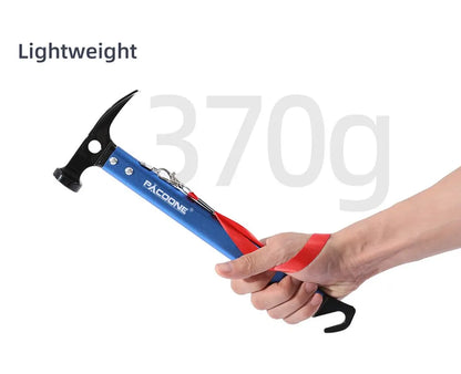 Multifunctional Outdoor Survival Hammer - Pocket Tool with Aluminum Alloy Hook - ZOOMNSTORE