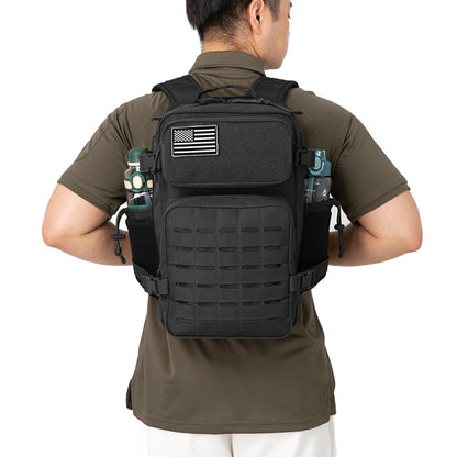 Tactical Backpack - 2545L Outdoor Rucksack with Dual Cup Holder for School Gym and Camping - ZOOMNSTORE