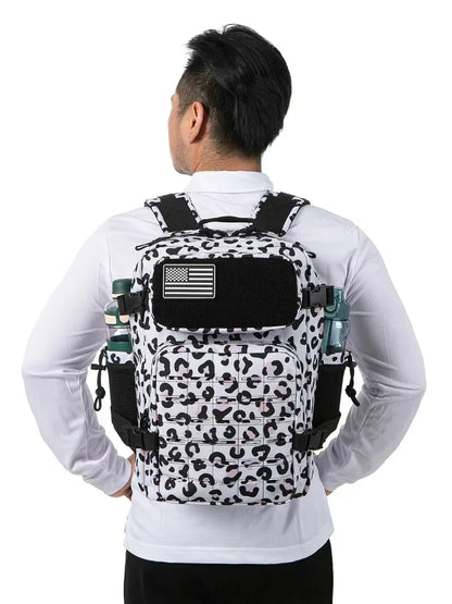 Tactical Backpack - 2545L Outdoor Rucksack with Dual Cup Holder for School Gym and Camping - ZOOMNSTORE