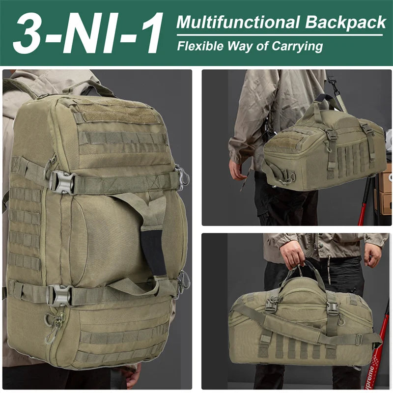 Molle Tactical Backpack - 30L50L80L Outdoor Mountaineering Bag for Hiking  Camping - ZOOMNSTORE
