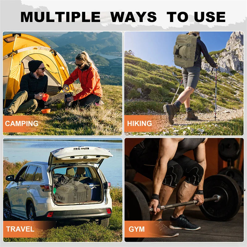 Molle Tactical Backpack - 30L50L80L Outdoor Mountaineering Bag for Hiking  Camping - ZOOMNSTORE