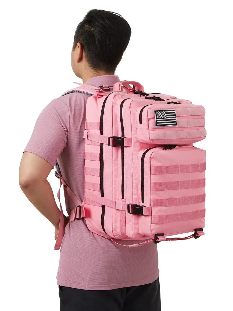 45L Tactical Backpack - Large Capacity Outdoor Hiking  Camping Bag for Men  Women - ZOOMNSTORE