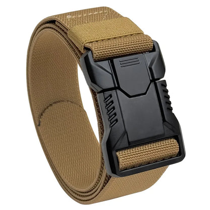 Mens Tactical Belt - Red Ears Multifunctional Canvas Waist Belt for Outdoor Training - ZOOMNSTORE