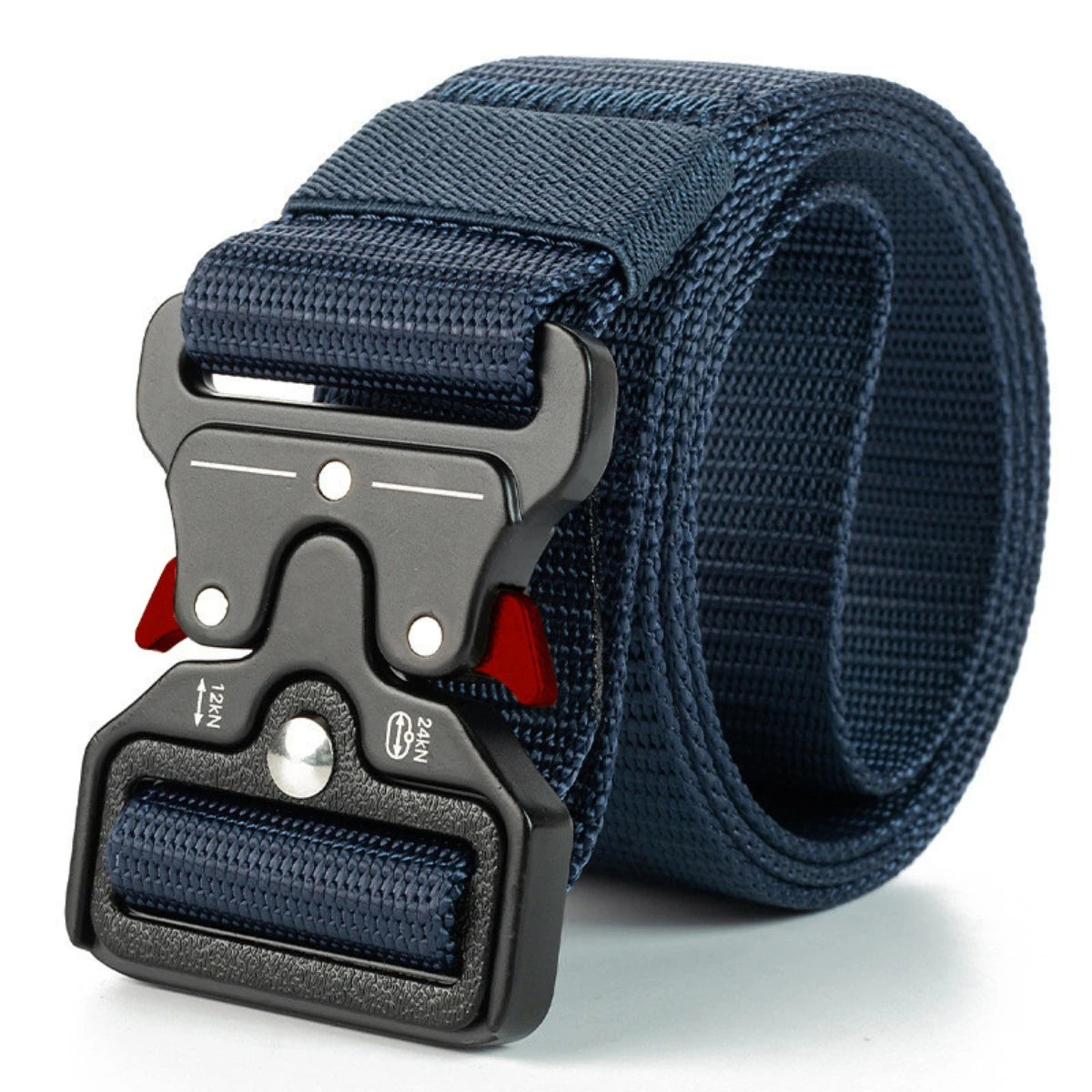 Mens Tactical Belt - Red Ears Multifunctional Canvas Waist Belt for Outdoor Training - ZOOMNSTORE