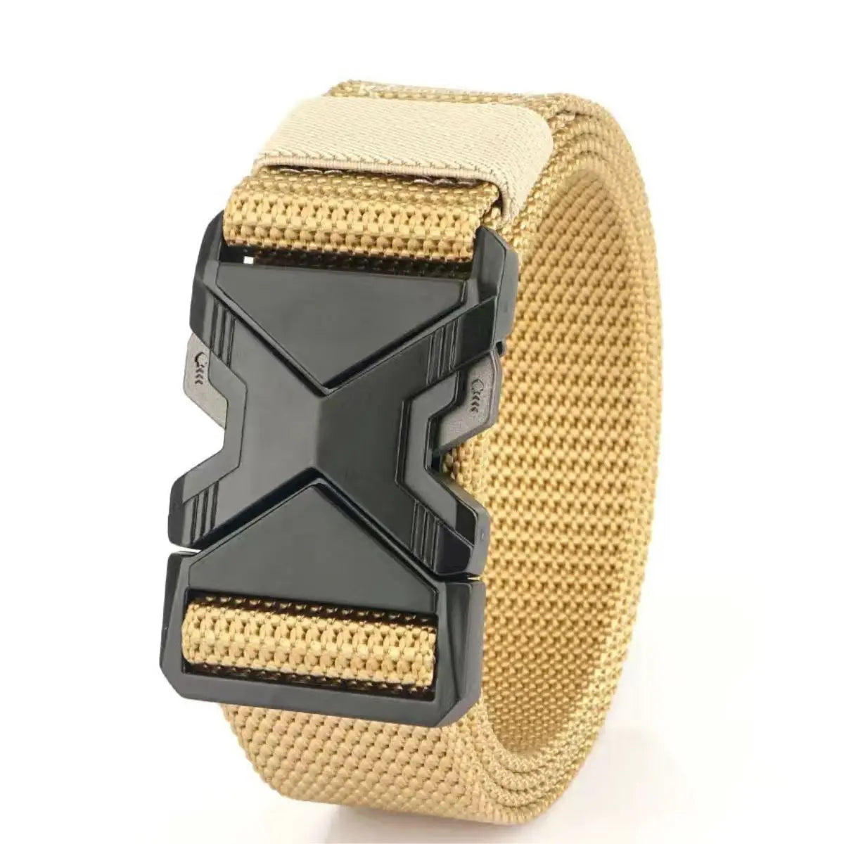 Mens Tactical Belt - Red Ears Multifunctional Canvas Waist Belt for Outdoor Training - ZOOMNSTORE