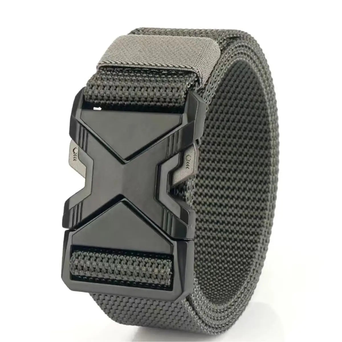 Mens Tactical Belt - Red Ears Multifunctional Canvas Waist Belt for Outdoor Training - ZOOMNSTORE