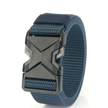 Mens Tactical Belt - Red Ears Multifunctional Canvas Waist Belt for Outdoor Training - ZOOMNSTORE