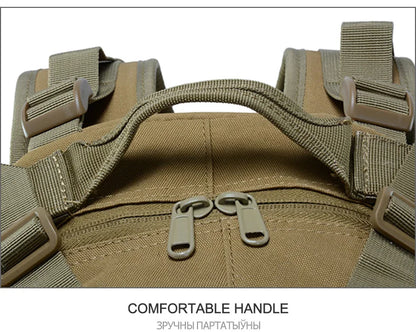 Tactical Camping Backpack - Molle Hiking Rucksack with Reflective Straps and Laptop Compartment - ZOOMNSTORE